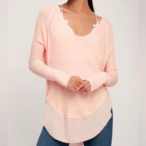 free people we the free catalina thermal shirt size large